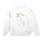 shizuka_mirinの鏡餅ネコシリーズ Crew Neck Sweatshirt