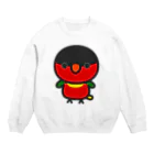 いんこ屋堂のヨダレカケズグロインコ Crew Neck Sweatshirt