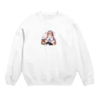 luckyTigerのゲーム女子 Crew Neck Sweatshirt