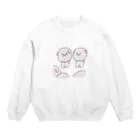 feee.co/フィー子(マーメイド)のふわもち犬の集い(井戸端会議) Crew Neck Sweatshirt