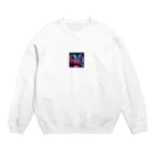 goo1の夜のドライブ Crew Neck Sweatshirt