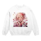 ぶーたんの笑顔の花開き Crew Neck Sweatshirt