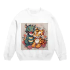 enryuu'sCLUBのPrettywithタイガー＆ドラゴン Crew Neck Sweatshirt