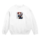 ほっこり絵音舎のオケ部入団希望の リンちゃん Crew Neck Sweatshirt