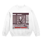 職人たちを応援したいの堅物大工職人 Crew Neck Sweatshirt