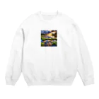 Pitooooの幻想的な自然のグッズ Crew Neck Sweatshirt