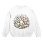 raio-nのハッピーフローラルファンタジー Crew Neck Sweatshirt