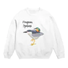 やちよ｜リアル鳥イラストのPenguin Jyanai with Penguin Crew Neck Sweatshirt