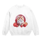 uncle-Toshiの果物と子猫 Crew Neck Sweatshirt