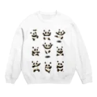 segasworksの功夫のパンダちゃん Crew Neck Sweatshirt