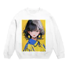 yanagi029のワイシャツ女子 Crew Neck Sweatshirt