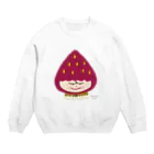 Tulippaのしかめっつらのいちごちゃん Crew Neck Sweatshirt