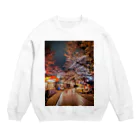 hot_calpisの夜桜 Crew Neck Sweatshirt