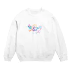 emperorunkogirlの抽象絵画「象」 Crew Neck Sweatshirt