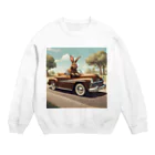 Sone Factoryのアメ車うさぎ Crew Neck Sweatshirt