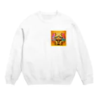 810aoの開運猫 Crew Neck Sweatshirt