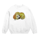 APPLEBeeの手描きゴールデンレトリーバー Crew Neck Sweatshirt