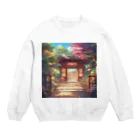 jampackの【風景】寺院 Crew Neck Sweatshirt