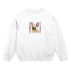 アニマルグッズのフレブルワンコ Crew Neck Sweatshirt