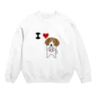 Mrs.Bean/ミセスビーンのボール拾ったワン Crew Neck Sweatshirt