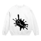 Our.s SUZURI店のOur.s とびちるビックインク風ロゴ Crew Neck Sweatshirt