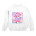 ゆめかわSHOPの（いぬ）かわいいわたあめ動物園 Crew Neck Sweatshirt