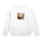 星パンダショップのぱんくまちゃん Crew Neck Sweatshirt