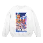 itigodaの雪の王国 Crew Neck Sweatshirt