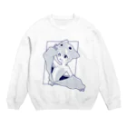 たのしたのし店のアニメ Crew Neck Sweatshirt