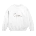 星乃荊サクのうさねこ Crew Neck Sweatshirt