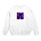 Superherooの人間が存在せず、異なる形状の生命体が支配する宇宙 Crew Neck Sweatshirt