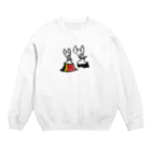 BWfamilyのおやまのきつねのおんなのこ Crew Neck Sweatshirt