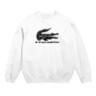 ファンシーTシャツ屋のトライバルクロコダイル Crew Neck Sweatshirt