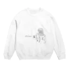 おめめの冬の女の子 Crew Neck Sweatshirt