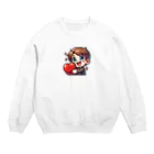 KAWAKAMI-SENTAROUのチョコレートよりも甘い笑顔 Crew Neck Sweatshirt