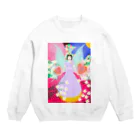 haa-taの花の女王様 Crew Neck Sweatshirt