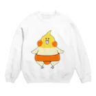 モチモチ力士部屋のオカメ力士 Crew Neck Sweatshirt