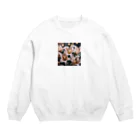 neat55のヒメユリの優雅な花弁 Crew Neck Sweatshirt