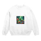 SUZURIの幻想的なカメレオン Crew Neck Sweatshirt