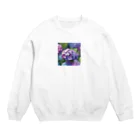 jmdapuwmdのあじさい Crew Neck Sweatshirt