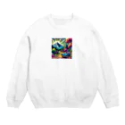 nuuartの山のドライブ Crew Neck Sweatshirt