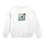 クロスクリエイティブの琉球美女の秘密 Crew Neck Sweatshirt