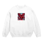 taturou-11777の赤い悪魔 Crew Neck Sweatshirt