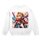 しんがんのヒーロー風なAI美女 Crew Neck Sweatshirt