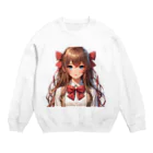 AIchan（AIイラスト）の愛022 Crew Neck Sweatshirt