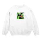 xwd28のあい　らぶ　ブラックベリー Crew Neck Sweatshirt