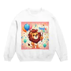 アニマルキャラクターショップのhappy Lion Crew Neck Sweatshirt