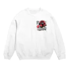 Mioキャンバスの夢工房　 の薔薇のかわいいキャラクター Crew Neck Sweatshirt