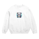 星パンダショップのきらきら星パンダ Crew Neck Sweatshirt