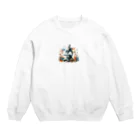 science closet（科学×ファッション）の顕微鏡　~ミクロの世界~ Crew Neck Sweatshirt